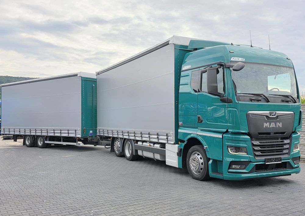 MAN MAN TGX 26.430 / E 6 / ZESTAW TANDEM 120 M3 / NOWY TACHOGRAF G2V2/ ŁAD. 28 375 KG / RETARDER / 38 PALET / SPROWADZONY - Lastbil med presenning: billede 1 MAN MAN TGX 26.430 / E 6 / ZESTAW TANDEM 120 M3 / NOWY TACHOGRAF G2V2/ ŁAD. 28 375 KG / RETARDER / 38 PALET / SPROWADZONY - Lastbil med presenning: billede 1