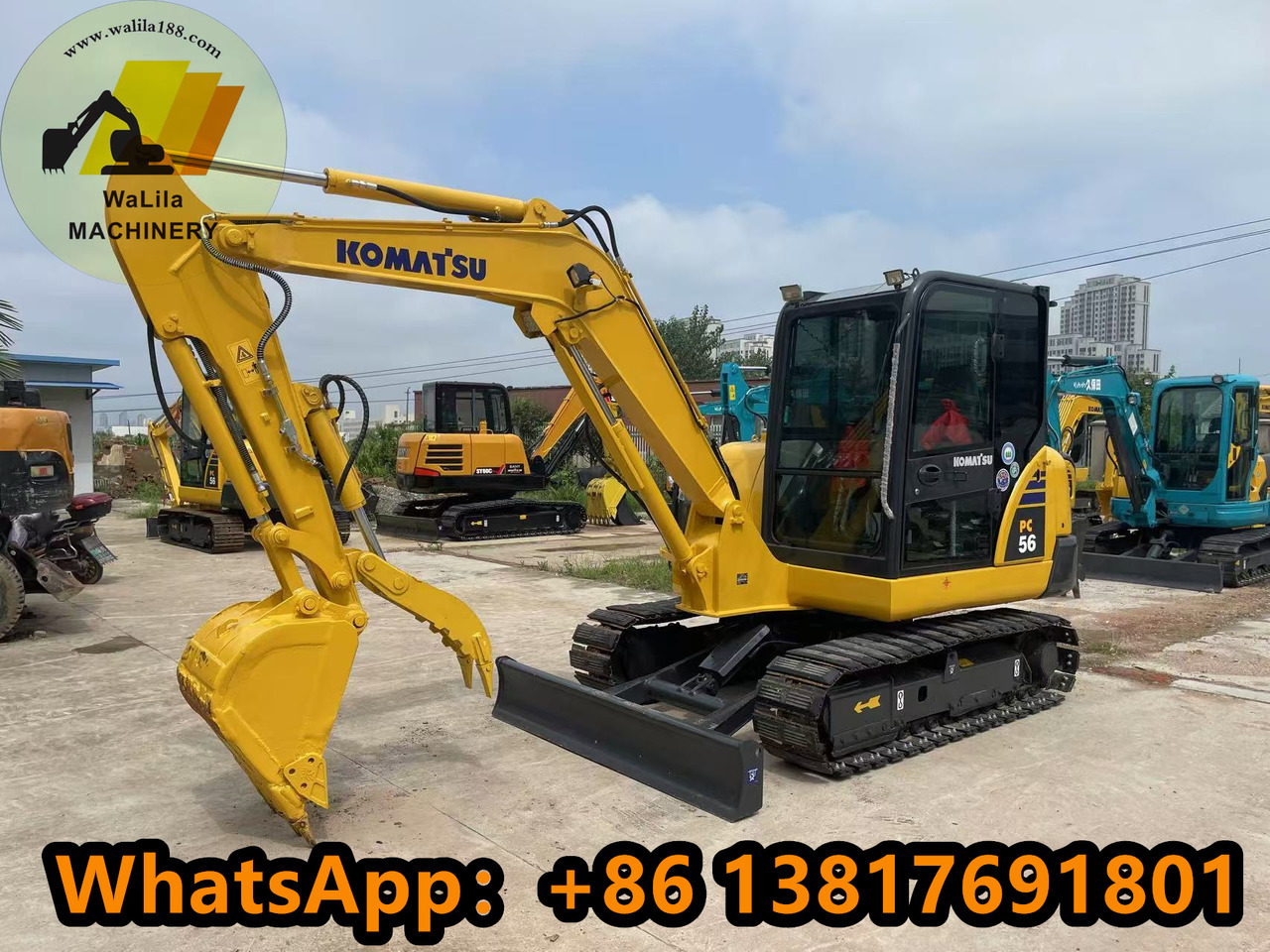 Minigravemaskine Komatsu PC 56-7 PC56-7: billede 7
