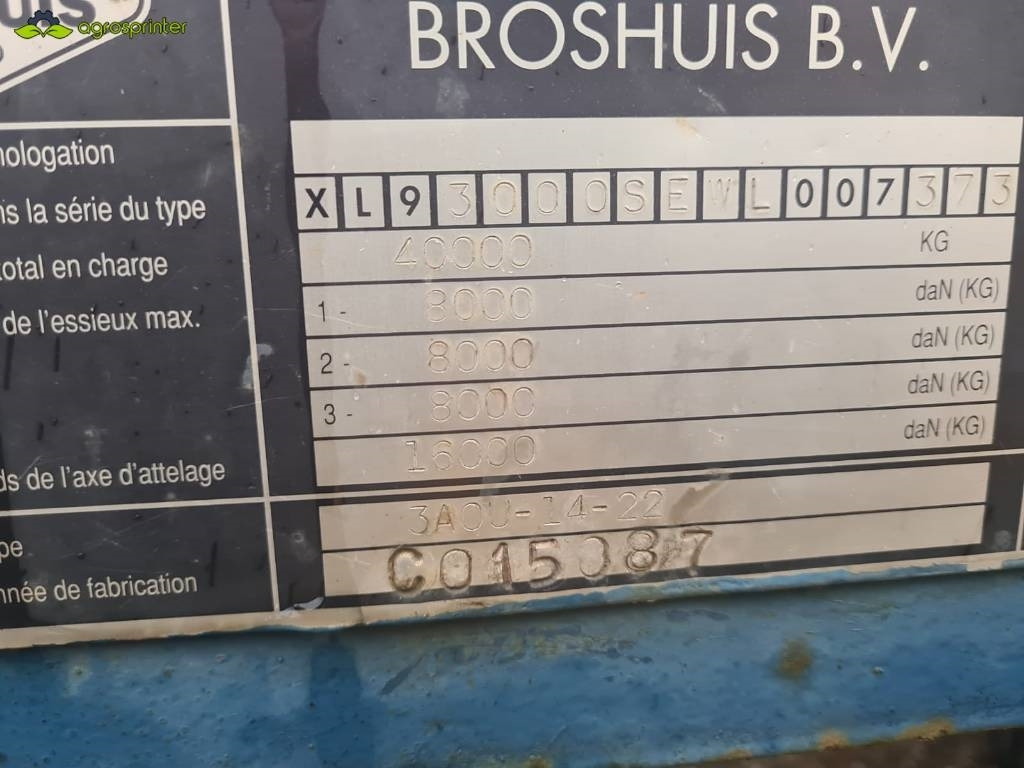 Broshuis 3A0U-14-22  - Varevogn påhængsvogn: billede 3 Broshuis 3A0U-14-22  - Varevogn påhængsvogn: billede 3