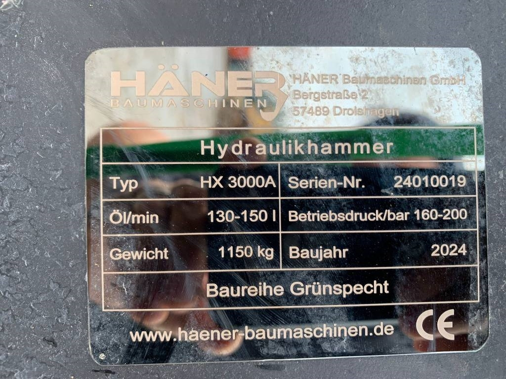 Haner HX3000A NEW - Hydraulisk hammer for Entreprenørmaskin: billede 4 Haner HX3000A NEW - Hydraulisk hammer for Entreprenørmaskin: billede 4