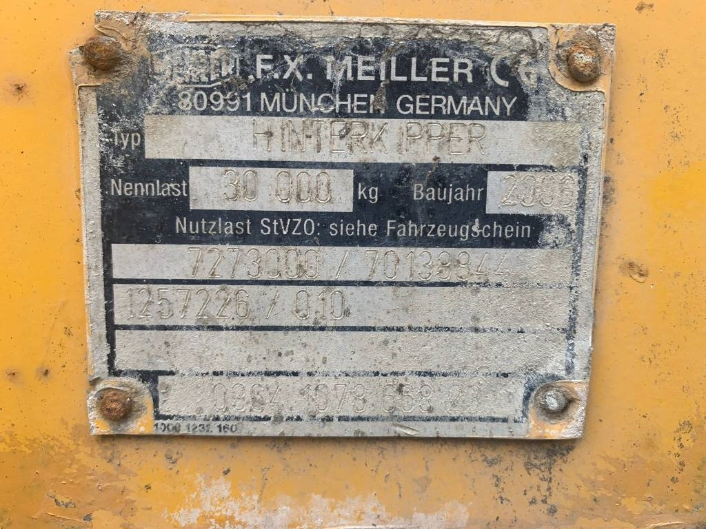 Meiller Kipper - Tipvogn påhængsvogn: billede 4 Meiller Kipper - Tipvogn påhængsvogn: billede 4