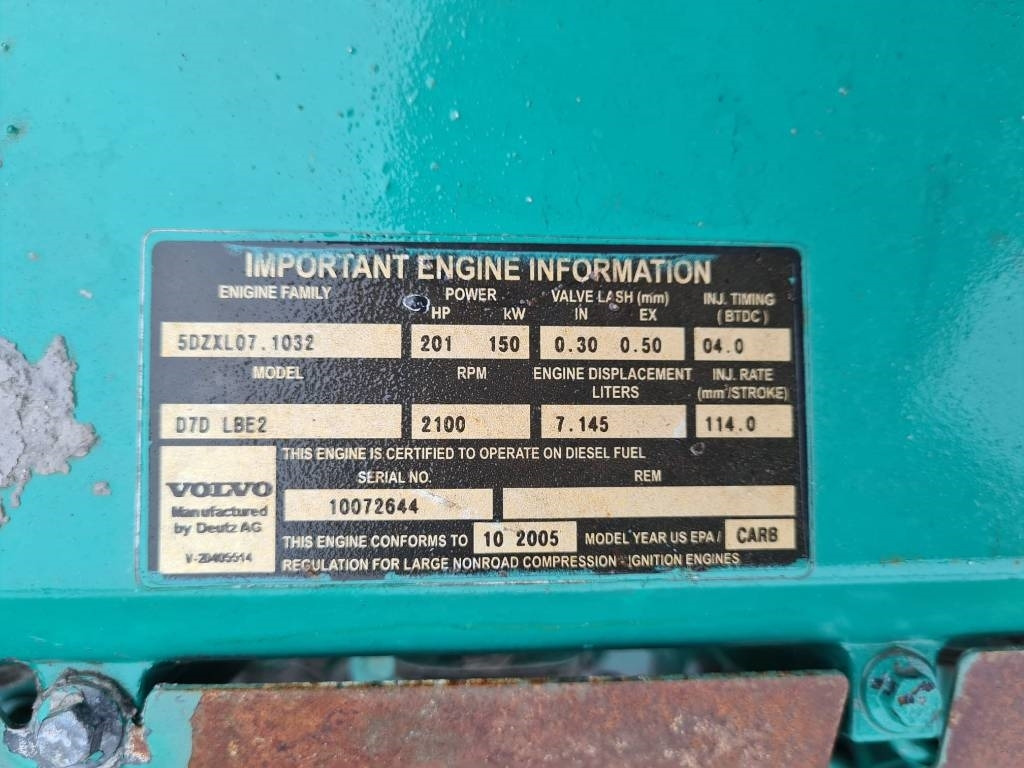 Volvo D7D LBE2 Engine for Volvo L120E, L110E Wheel loade - Motor for Entreprenørmaskin: billede 3 Volvo D7D LBE2 Engine for Volvo L120E, L110E Wheel loade - Motor for Entreprenørmaskin: billede 3