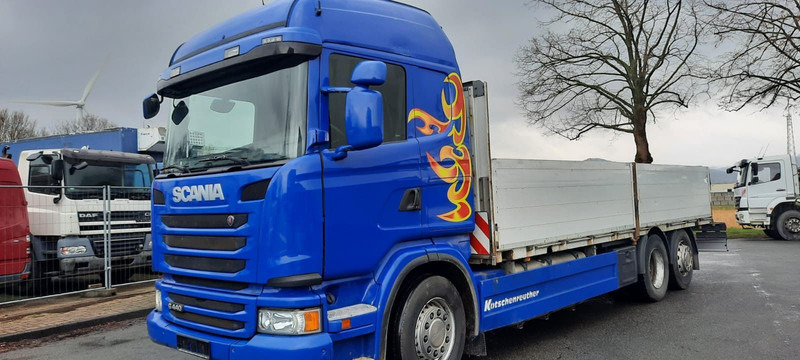 Scania G440 Pritsche 6x2 Kran am Heck vor - Lastbil med lad, Lastbil med kran: billede 1 Scania G440 Pritsche 6x2 Kran am Heck vor - Lastbil med lad, Lastbil med kran: billede 1