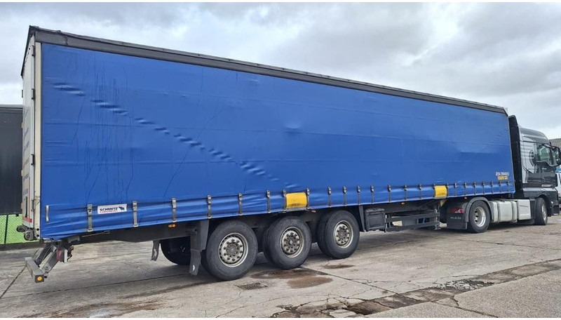 Schmitz Cargobull Pritsche Plane Bahn,Steckrungen - Gardintrailer: billede 1 Schmitz Cargobull Pritsche Plane Bahn,Steckrungen - Gardintrailer: billede 1