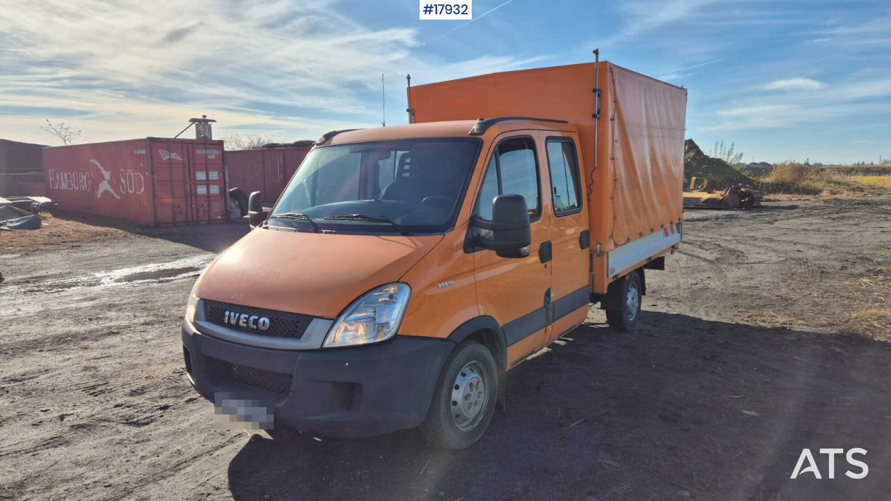 IVECO 35S14D double cab with box body (2011) - Varebil med presenning, Mandskabsbil: billede 5 IVECO 35S14D double cab with box body (2011) - Varebil med presenning, Mandskabsbil: billede 5