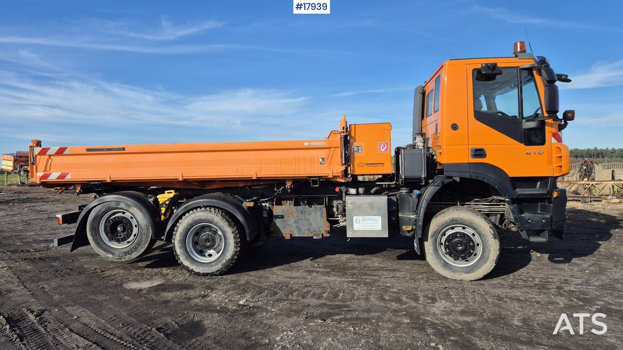 Tipvogn lastbil Tipper/sand spreader IVECO TRAKKER 410 6x4 (2008): billede 6