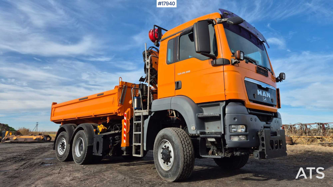 Tipper/sand spreader with HDS - MAN TGS 28.360 6x4 (2008) - Tipvogn lastbil, Lastbil med kran: billede 2 Tipper/sand spreader with HDS - MAN TGS 28.360 6x4 (2008) - Tipvogn lastbil, Lastbil med kran: billede 2