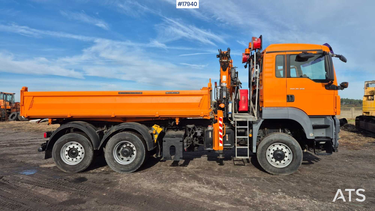 Tipper/sand spreader with HDS - MAN TGS 28.360 6x4 (2008) - Tipvogn lastbil, Lastbil med kran: billede 4 Tipper/sand spreader with HDS - MAN TGS 28.360 6x4 (2008) - Tipvogn lastbil, Lastbil med kran: billede 4