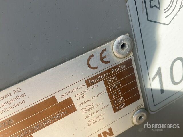 2013 Ammann ARX26 Double Drum Roller - Vejtromle: billede 5 2013 Ammann ARX26 Double Drum Roller - Vejtromle: billede 5