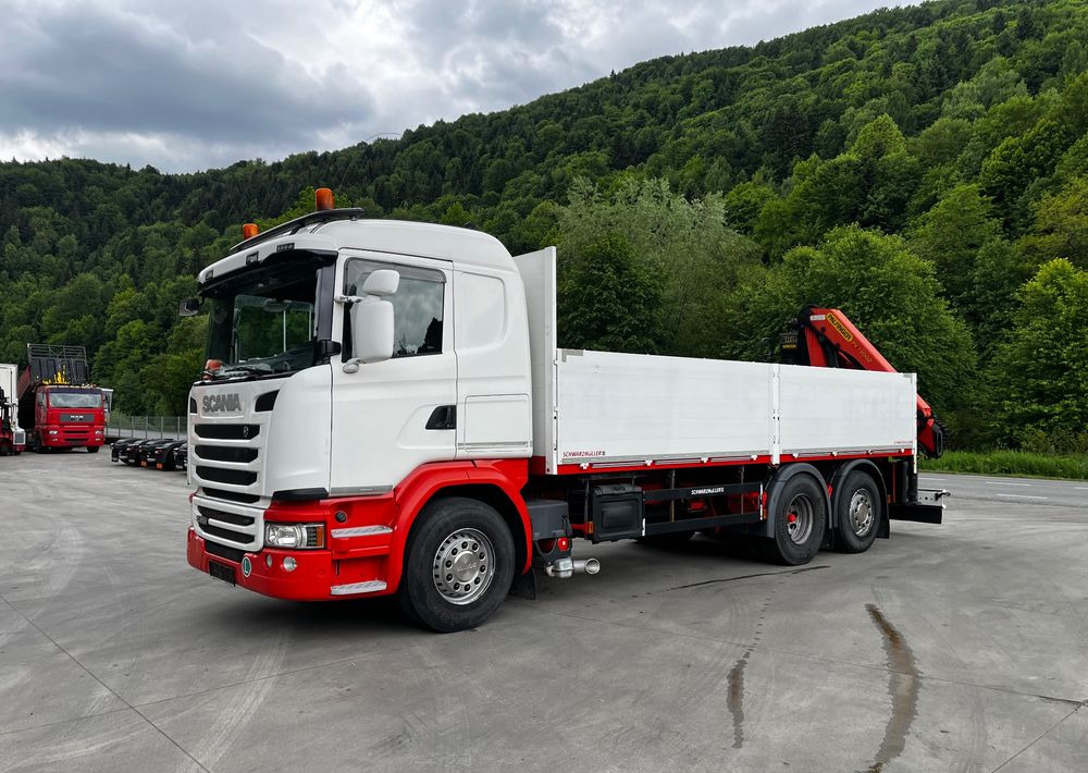 Scania G450 // 6x2// Skrzynia 6.40x2.49 // HDS Palfinger // Oś skrętna podnoszona // - Lastbil med lad, Lastbil med kran: billede 2 Scania G450 // 6x2// Skrzynia 6.40x2.49 // HDS Palfinger // Oś skrętna podnoszona // - Lastbil med lad, Lastbil med kran: billede 2