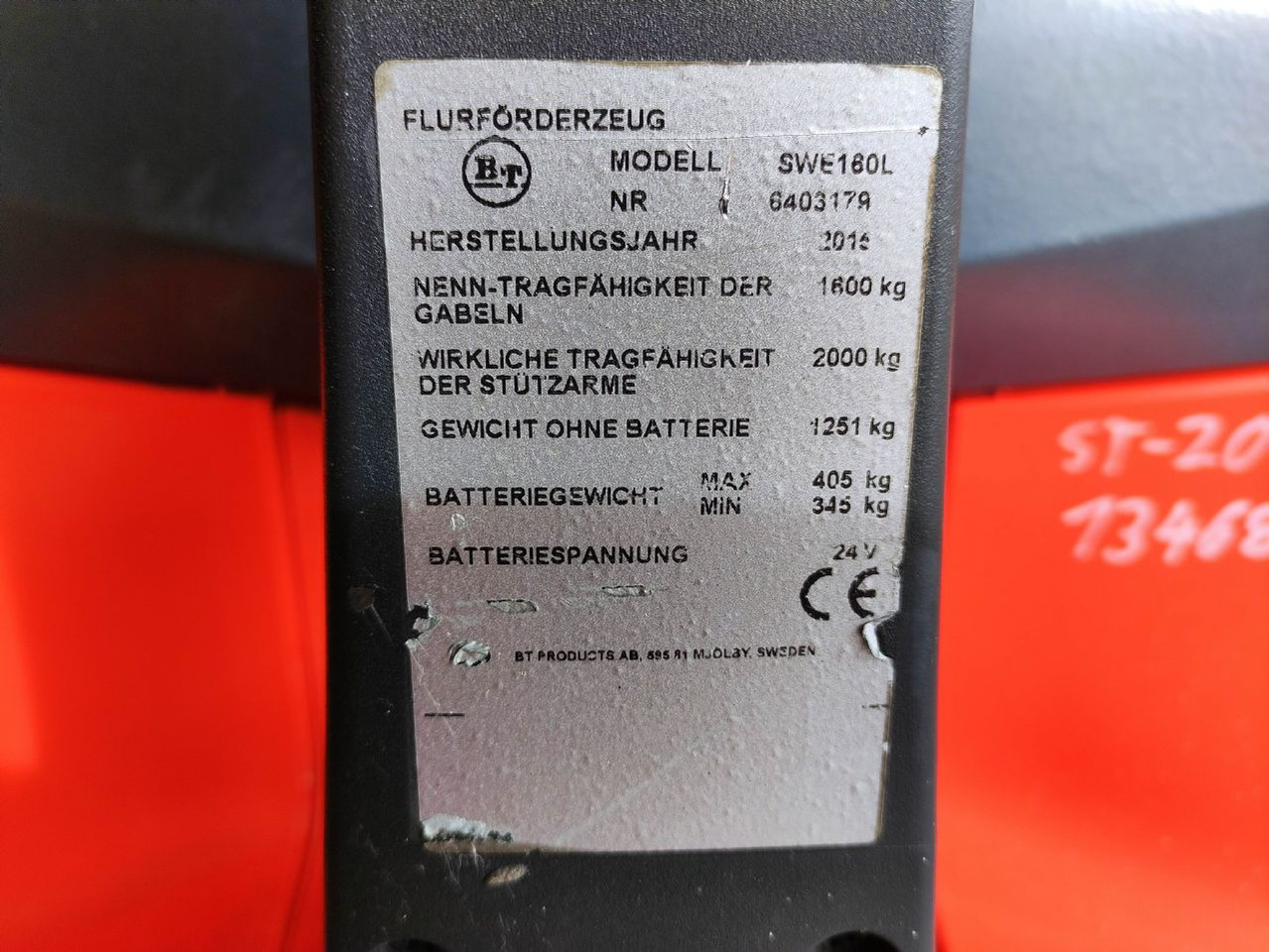 BT SWE160L - Stabler: billede 5 BT SWE160L - Stabler: billede 5