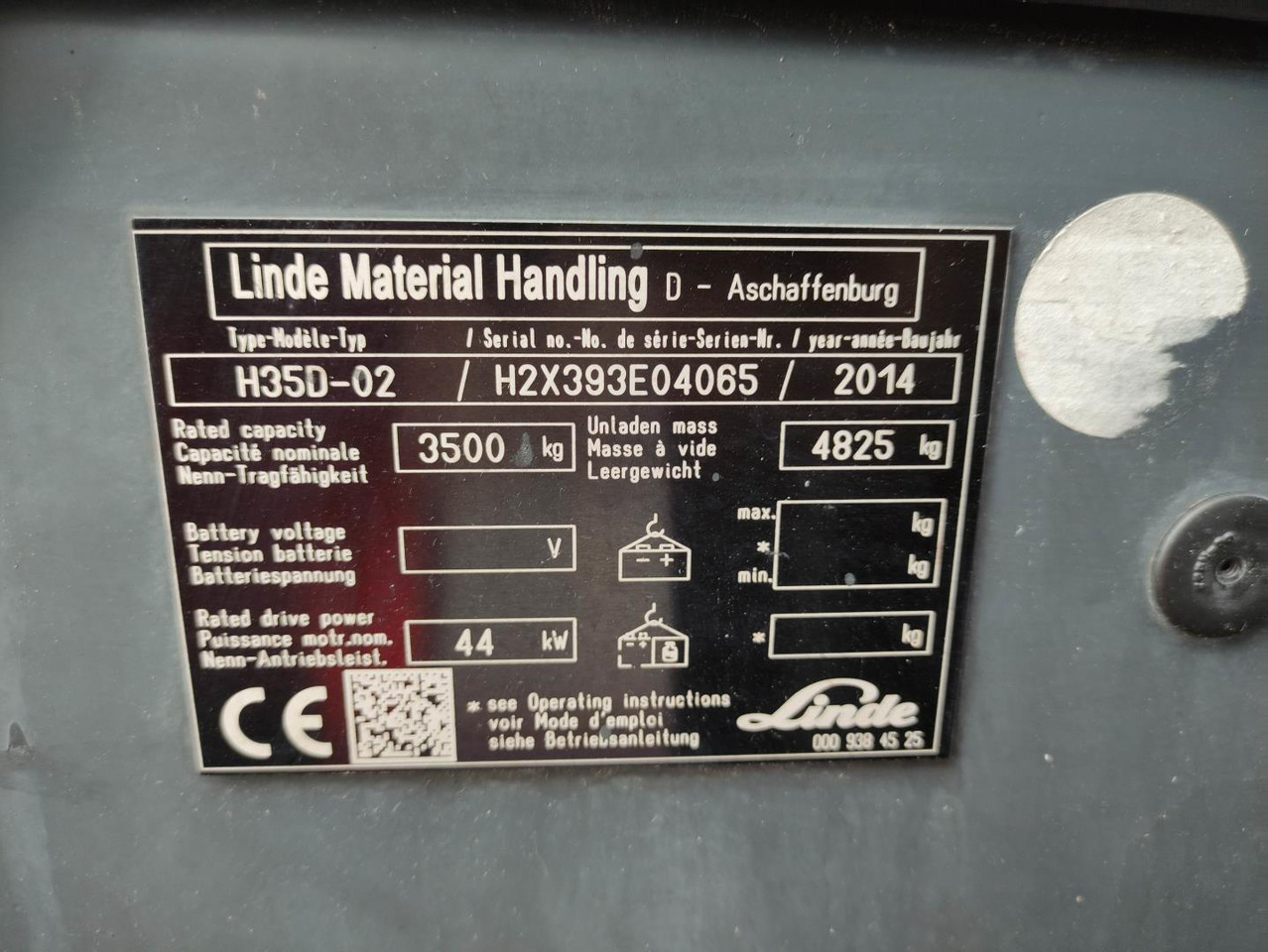 Diesel gaffeltruck Linde H35D-02-393-EVO: billede 7 Diesel gaffeltruck Linde H35D-02-393-EVO: billede 7