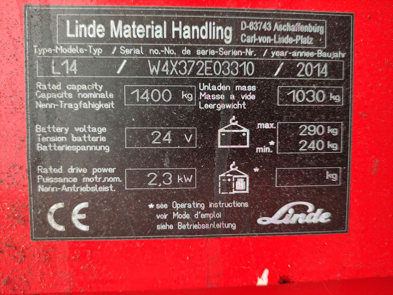 Linde L14-372 - Stabler: billede 5 Linde L14-372 - Stabler: billede 5