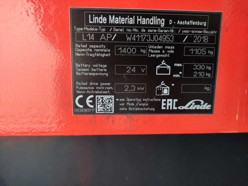Linde L14-APi-1173 - Stabler: billede 5 Linde L14-APi-1173 - Stabler: billede 5