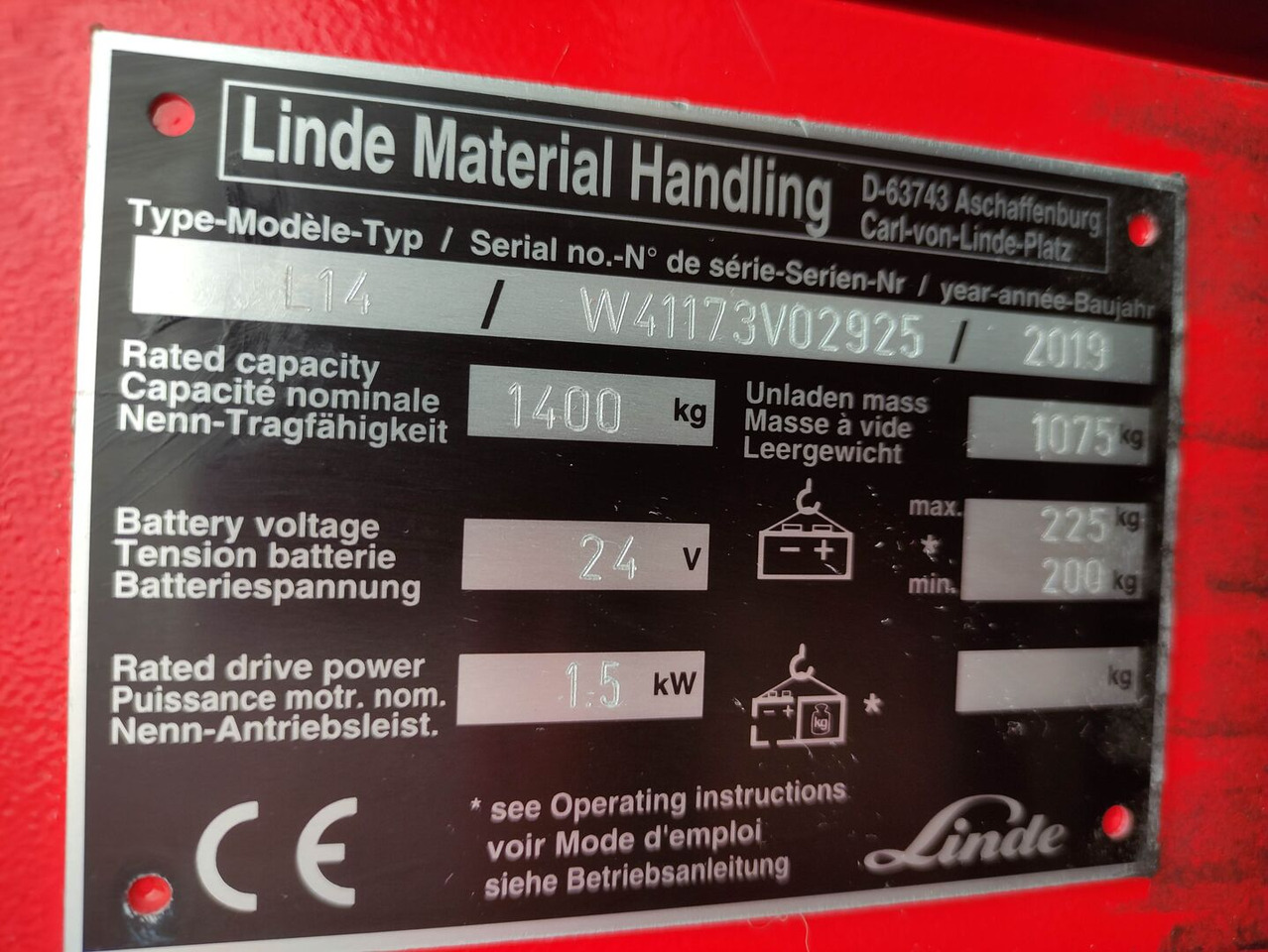 Linde L14i-1173 - Stabler: billede 5 Linde L14i-1173 - Stabler: billede 5