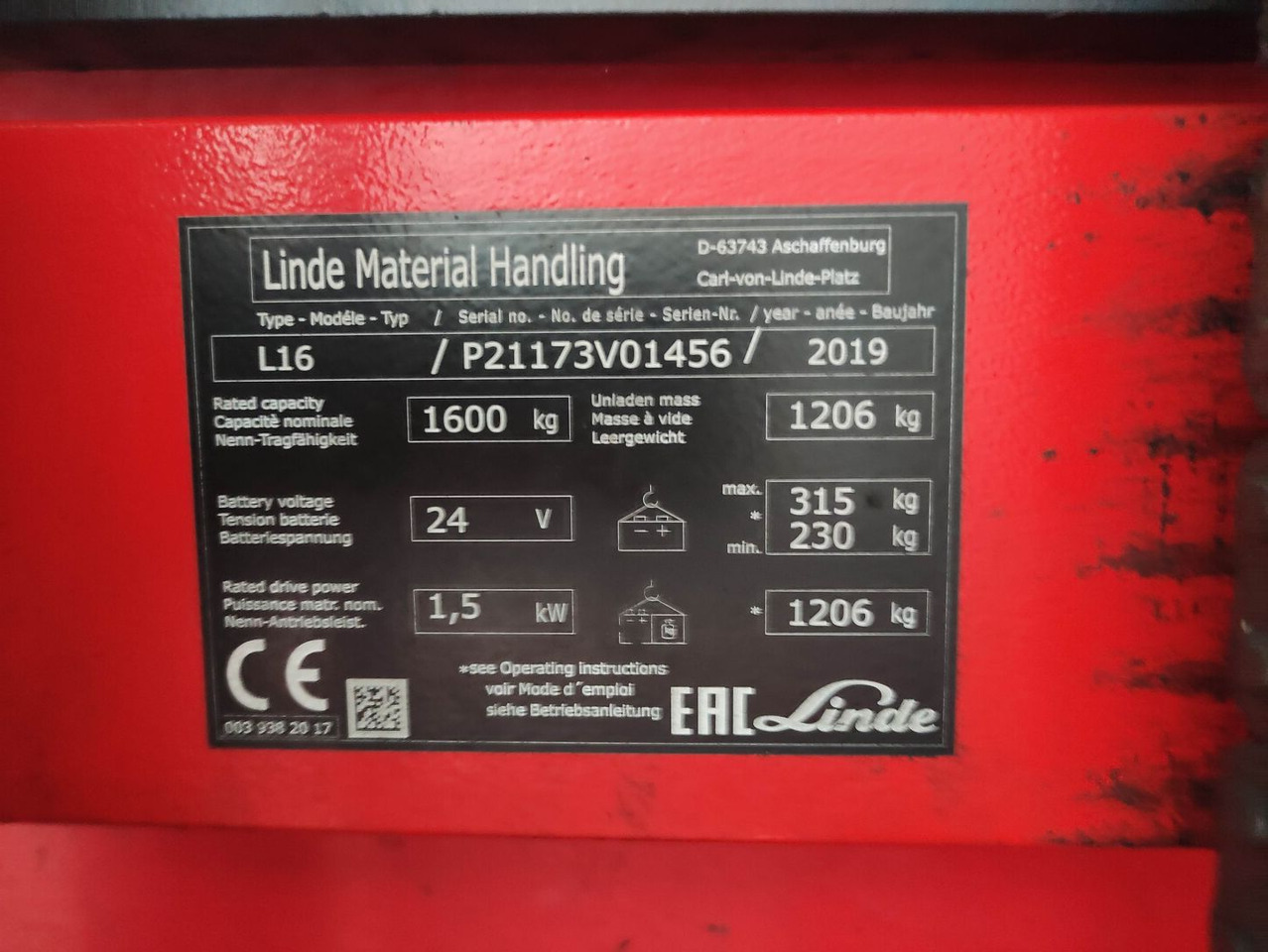 Linde L16-1173 - Stabler: billede 5 Linde L16-1173 - Stabler: billede 5