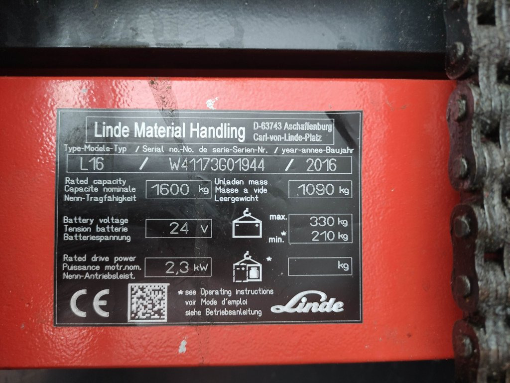 Linde L16i-1173 - Stabler: billede 5 Linde L16i-1173 - Stabler: billede 5