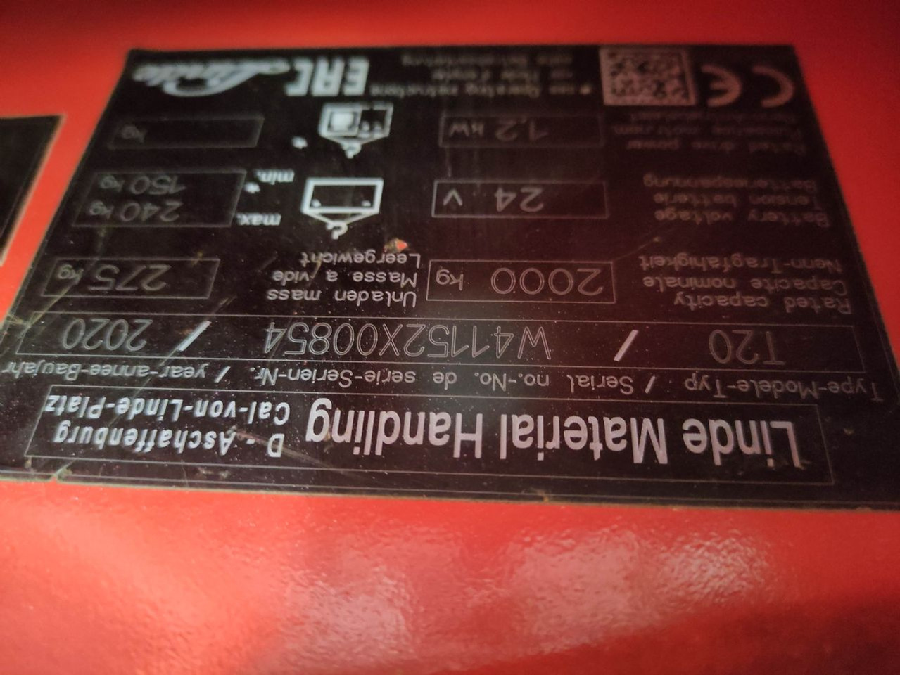 Linde T20-1152 (KDD, UVV und Lack NEU) - Håndløftevogn: billede 5 Linde T20-1152 (KDD, UVV und Lack NEU) - Håndløftevogn: billede 5