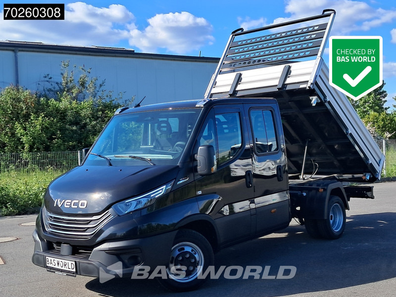 Ny Ladbil med tip Iveco Daily 35C21 Neu! 3.0L Dreiseitenkipper 210PS Doppel Kabine Doppelbereifung Klima Tempomat LED Kamera Kipper 2m3 A/C: billede 1