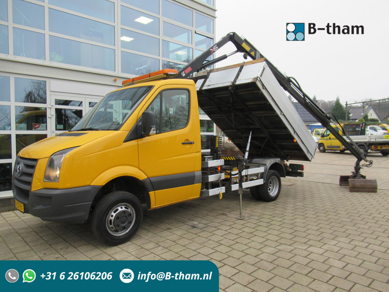 Volkswagen Crafter 50 2.5TDI 80KW HIAB 033 B-2 + Kipper Tipper - Tipvogn lastbil, Lastbil med kran: billede 1 Volkswagen Crafter 50 2.5TDI 80KW HIAB 033 B-2 + Kipper Tipper - Tipvogn lastbil, Lastbil med kran: billede 1