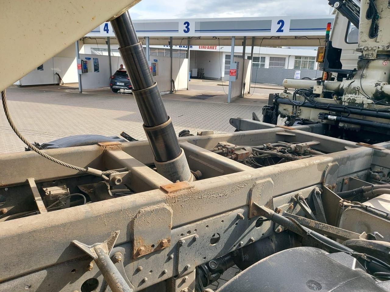 Tipvogn lastbil, Lastbil med kran Mercedes-Benz Atego / 1324 MEILLER 4X4 KRAN ATLAS 116.3 Kipper: billede 16