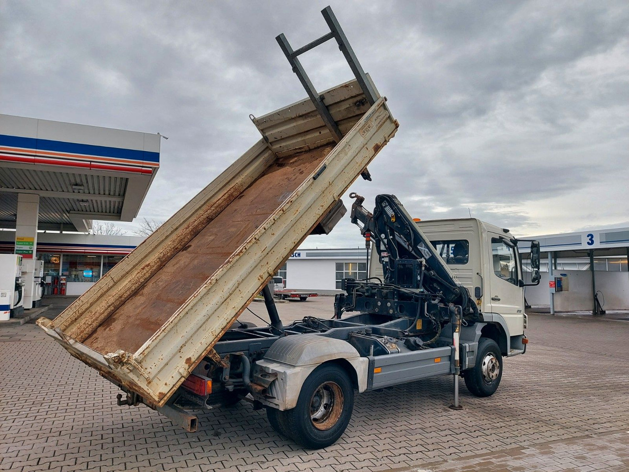 Mercedes-Benz Atego 2 4-Zyl. 4x2 918 4x2 MEILLER HIAB066 Kran - Tipvogn lastbil, Lastbil med kran: billede 3 Mercedes-Benz Atego 2 4-Zyl. 4x2 918 4x2 MEILLER HIAB066 Kran - Tipvogn lastbil, Lastbil med kran: billede 3