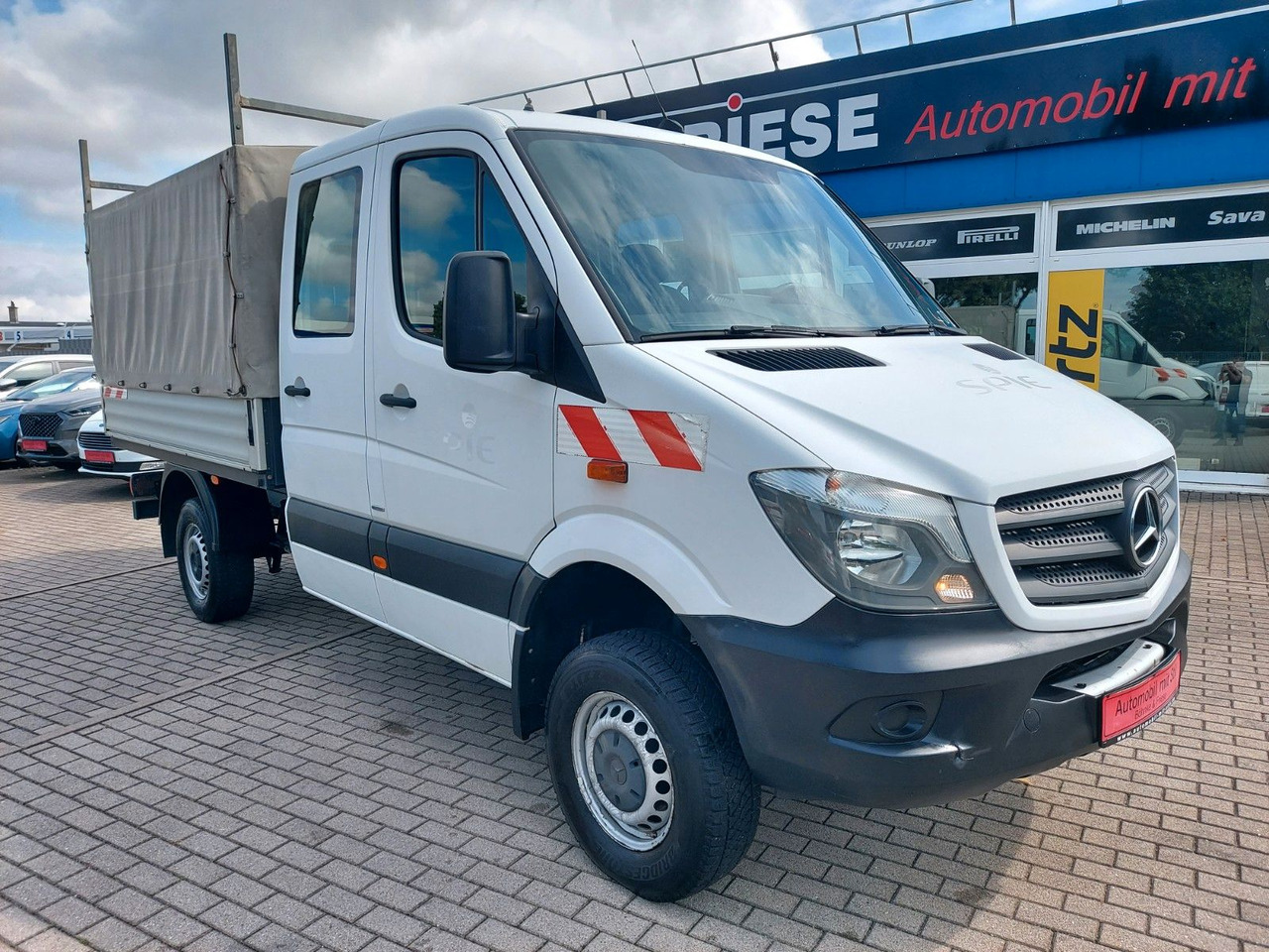 Mercedes-Benz Sprinter II Pritsche DoKa 316 4X4 Klima Standhei - Varebil med presenning, Mandskabsbil: billede 1 Mercedes-Benz Sprinter II Pritsche DoKa 316 4X4 Klima Standhei - Varebil med presenning, Mandskabsbil: billede 1