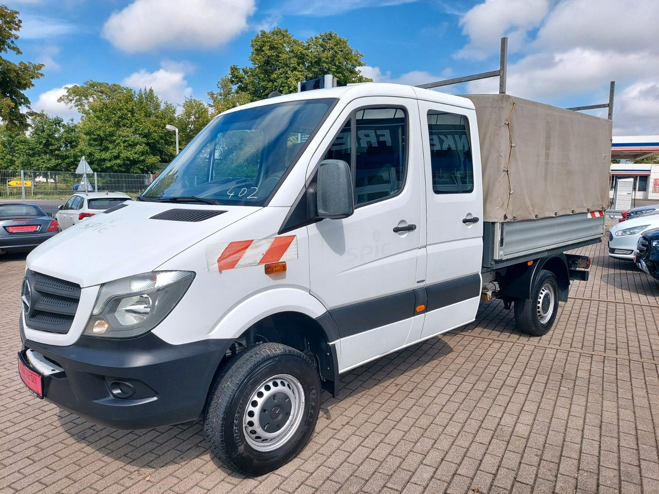 Mercedes-Benz Sprinter II Pritsche DoKa 316 4X4 Klima Standhei - Varebil med presenning, Mandskabsbil: billede 4 Mercedes-Benz Sprinter II Pritsche DoKa 316 4X4 Klima Standhei - Varebil med presenning, Mandskabsbil: billede 4