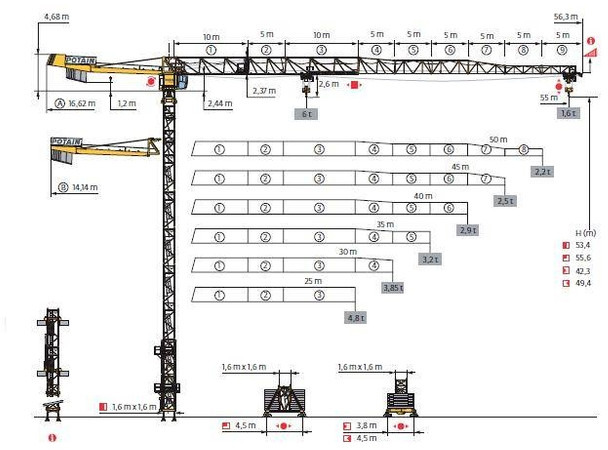 Potain MDT 128 - Tårnkran: billede 1 Potain MDT 128 - Tårnkran: billede 1
