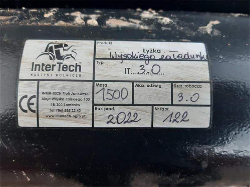 Inter-Tech højtipskovl inter-tech 3 meters - Læsseskovl: billede 4 Inter-Tech højtipskovl inter-tech 3 meters - Læsseskovl: billede 4