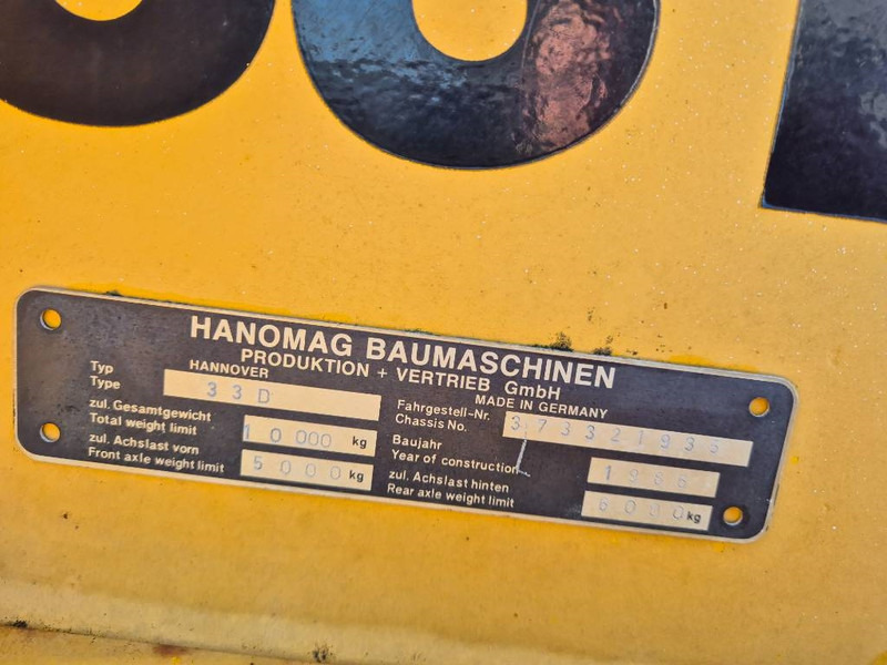 Gummihjulslæsser Hanomag 33 D //forks / Bucket//: billede 10