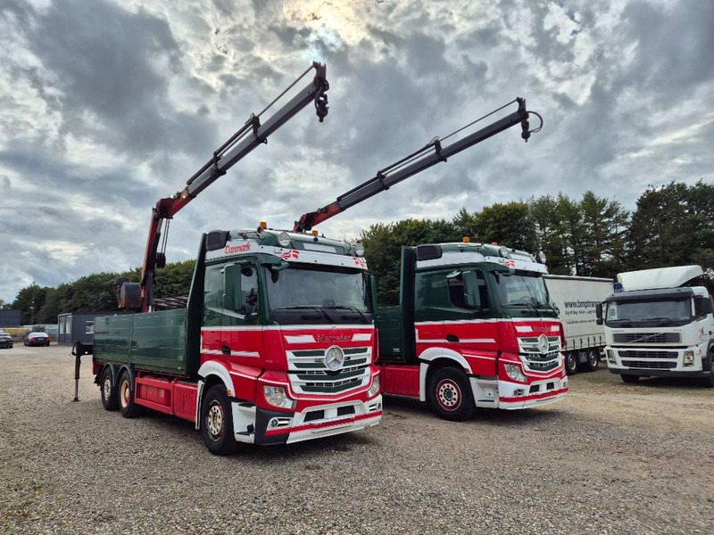 Mercedes-Benz Actros 2551/6x2 // Palfinger 16002 B // 2 x trucks - Lastbil med kran: billede 1 Mercedes-Benz Actros 2551/6x2 // Palfinger 16002 B // 2 x trucks - Lastbil med kran: billede 1