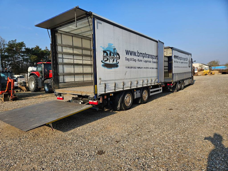 Plandex 2 akslet kærre med overkørsel og lift - Gardinanhænger: billede 1 Plandex 2 akslet kærre med overkørsel og lift - Gardinanhænger: billede 1