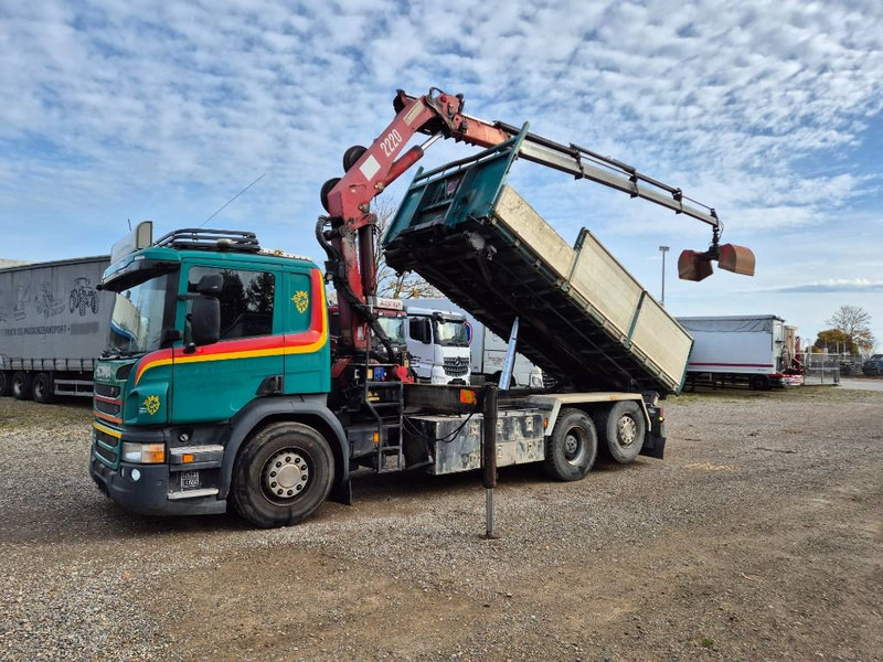 Scania P450 6x2/4 // HMF 2223 K4 // 3-way tip - Lastbil med kran: billede 4 Scania P450 6x2/4 // HMF 2223 K4 // 3-way tip - Lastbil med kran: billede 4