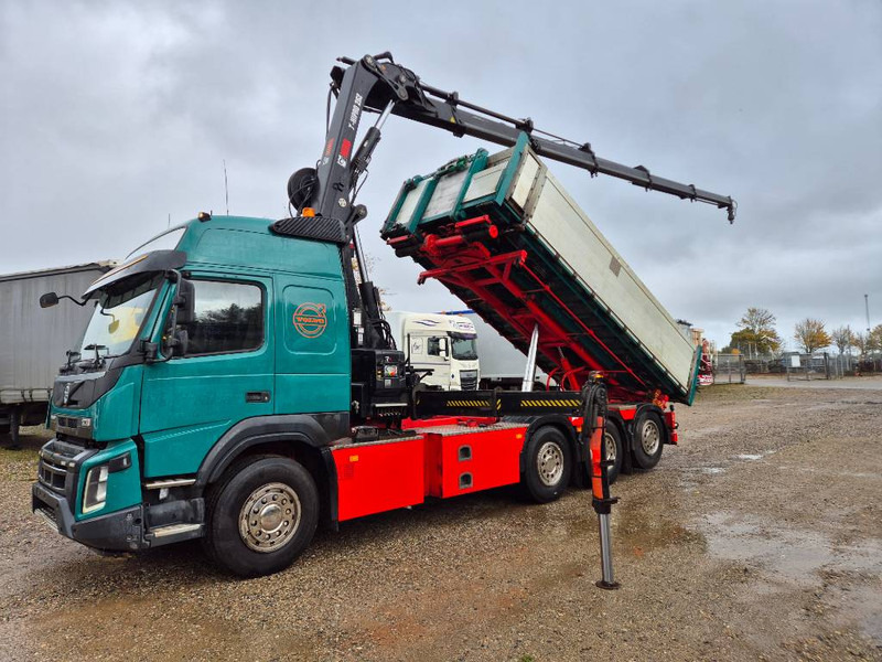 Volvo FMX 500 8x4 // HIAB X-HIPRO 262 EP-5 // 3-Tipper - Lastbil med kran: billede 1 Volvo FMX 500 8x4 // HIAB X-HIPRO 262 EP-5 // 3-Tipper - Lastbil med kran: billede 1