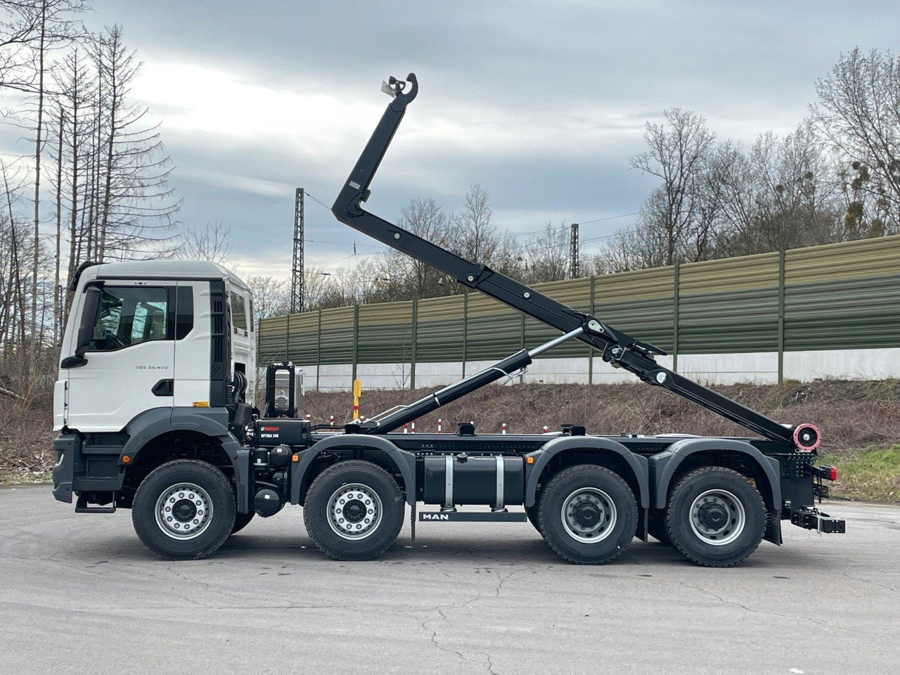 MAN TGS 35.470 8x4 Euro6e Hiab MultLift Abrollkipper - Lastbil kroghejs, Lastbil med kran: billede 3 MAN TGS 35.470 8x4 Euro6e Hiab MultLift Abrollkipper - Lastbil kroghejs, Lastbil med kran: billede 3