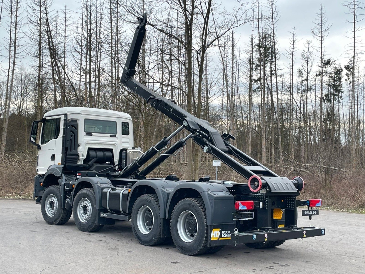 MAN TGS 35.470 8x4 Euro6e Hiab MultLift Abrollkipper - Lastbil kroghejs, Lastbil med kran: billede 4 MAN TGS 35.470 8x4 Euro6e Hiab MultLift Abrollkipper - Lastbil kroghejs, Lastbil med kran: billede 4