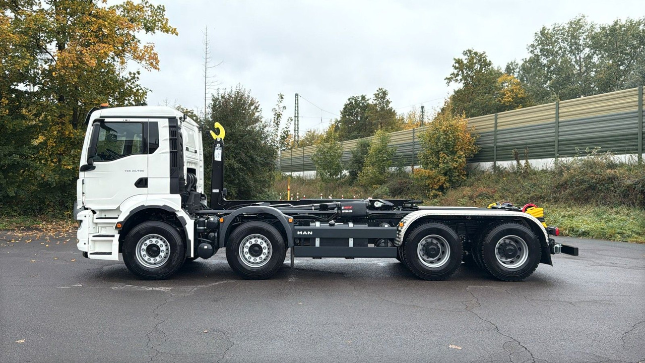 MAN TGS 35.480 8x4 Euro6e Hiab MultLift Abrollkipper - Lastbil kroghejs, Lastbil med kran: billede 2 MAN TGS 35.480 8x4 Euro6e Hiab MultLift Abrollkipper - Lastbil kroghejs, Lastbil med kran: billede 2