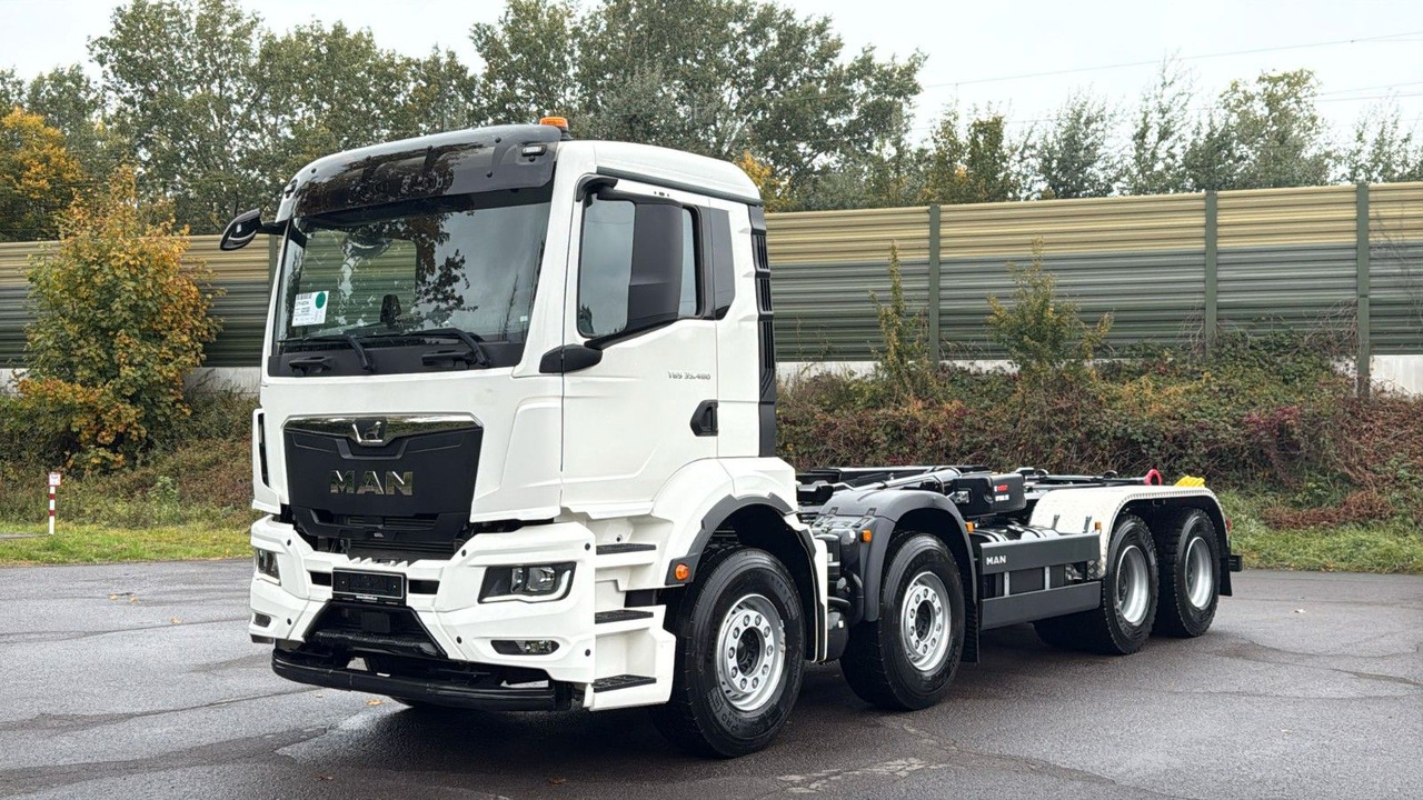 MAN TGS 35.480 8x4 Euro6e Hiab MultLift Abrollkipper - Lastbil kroghejs, Lastbil med kran: billede 1 MAN TGS 35.480 8x4 Euro6e Hiab MultLift Abrollkipper - Lastbil kroghejs, Lastbil med kran: billede 1