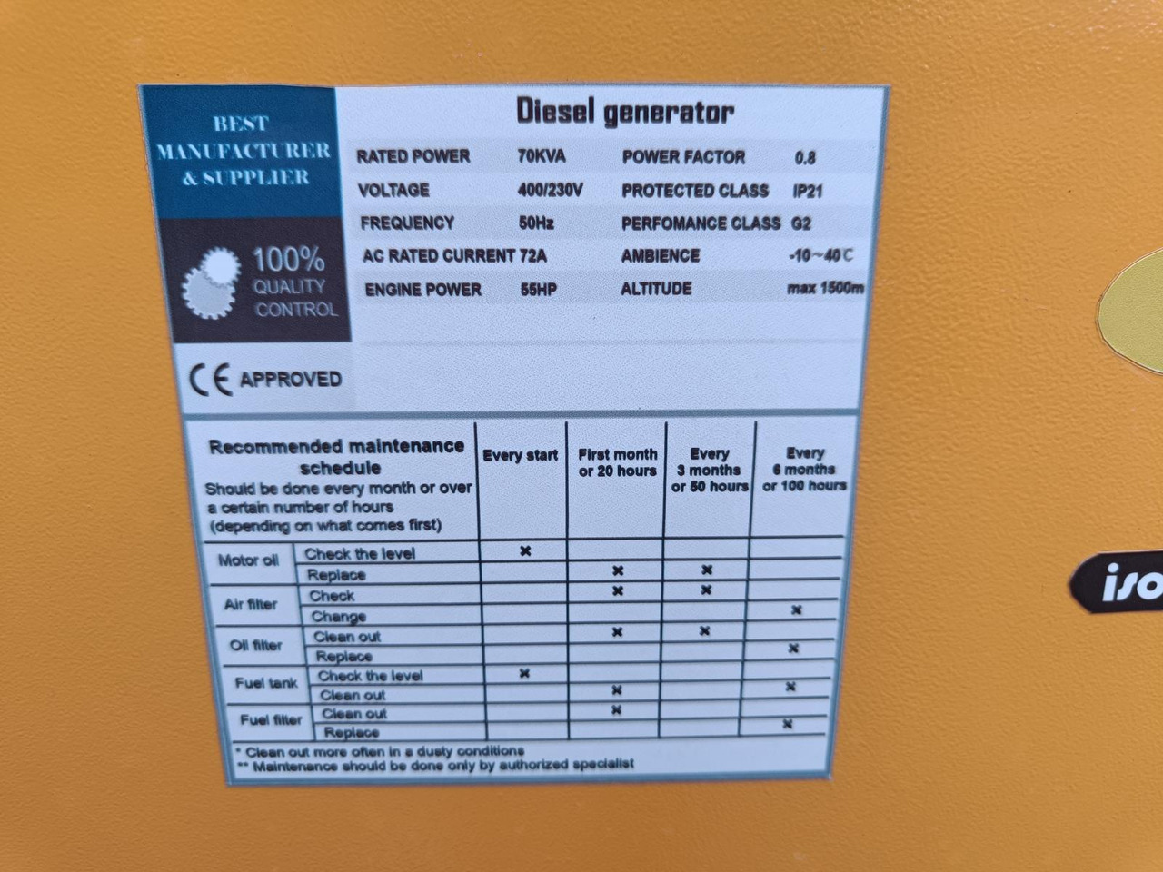 Stahltech 70kVA Diesel Generator Nieuw - Strømgenerator: billede 3 Stahltech 70kVA Diesel Generator Nieuw - Strømgenerator: billede 3
