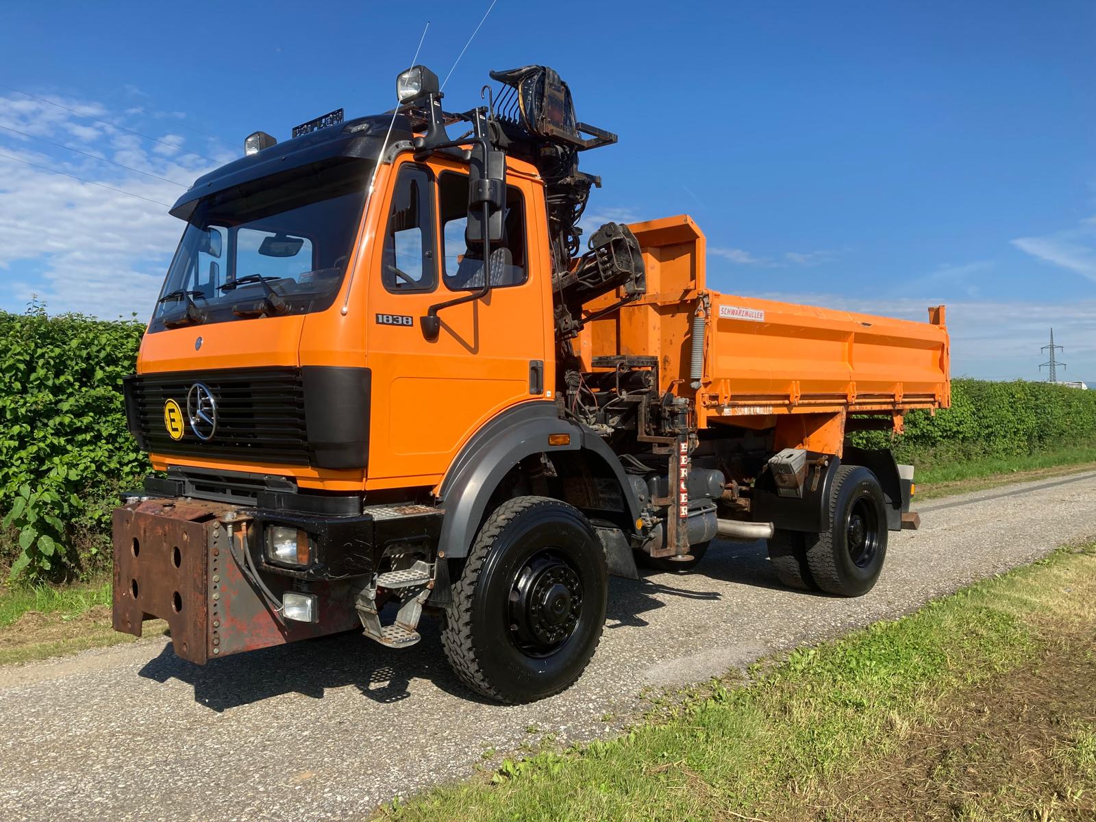 MERCEDES-BENZ SK1838AK - Tipvogn lastbil, Lastbil med kran: billede 4 MERCEDES-BENZ SK1838AK - Tipvogn lastbil, Lastbil med kran: billede 4