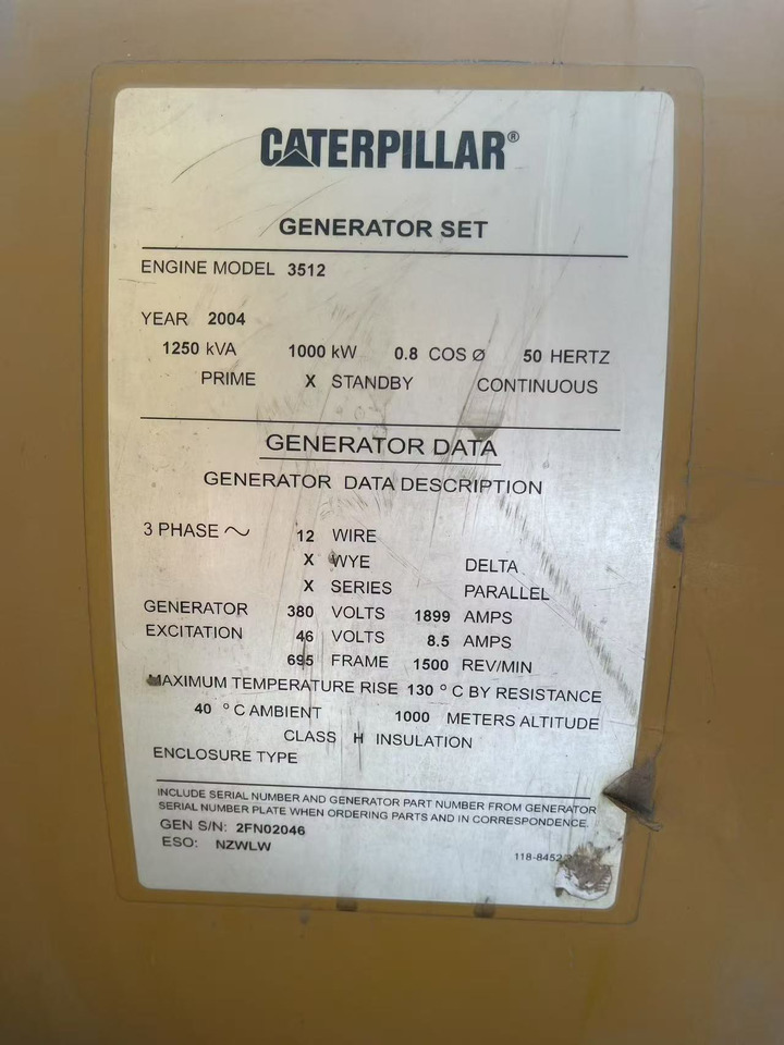 CATPILLAR 3512 - Værktøj/ Udstyr: billede 4 CATPILLAR 3512 - Værktøj/ Udstyr: billede 4