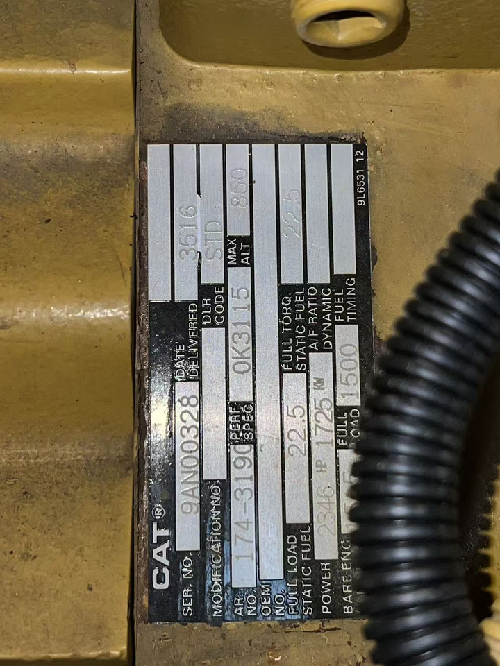 CATPILLAR 3516 - Værktøj/ Udstyr: billede 1 CATPILLAR 3516 - Værktøj/ Udstyr: billede 1