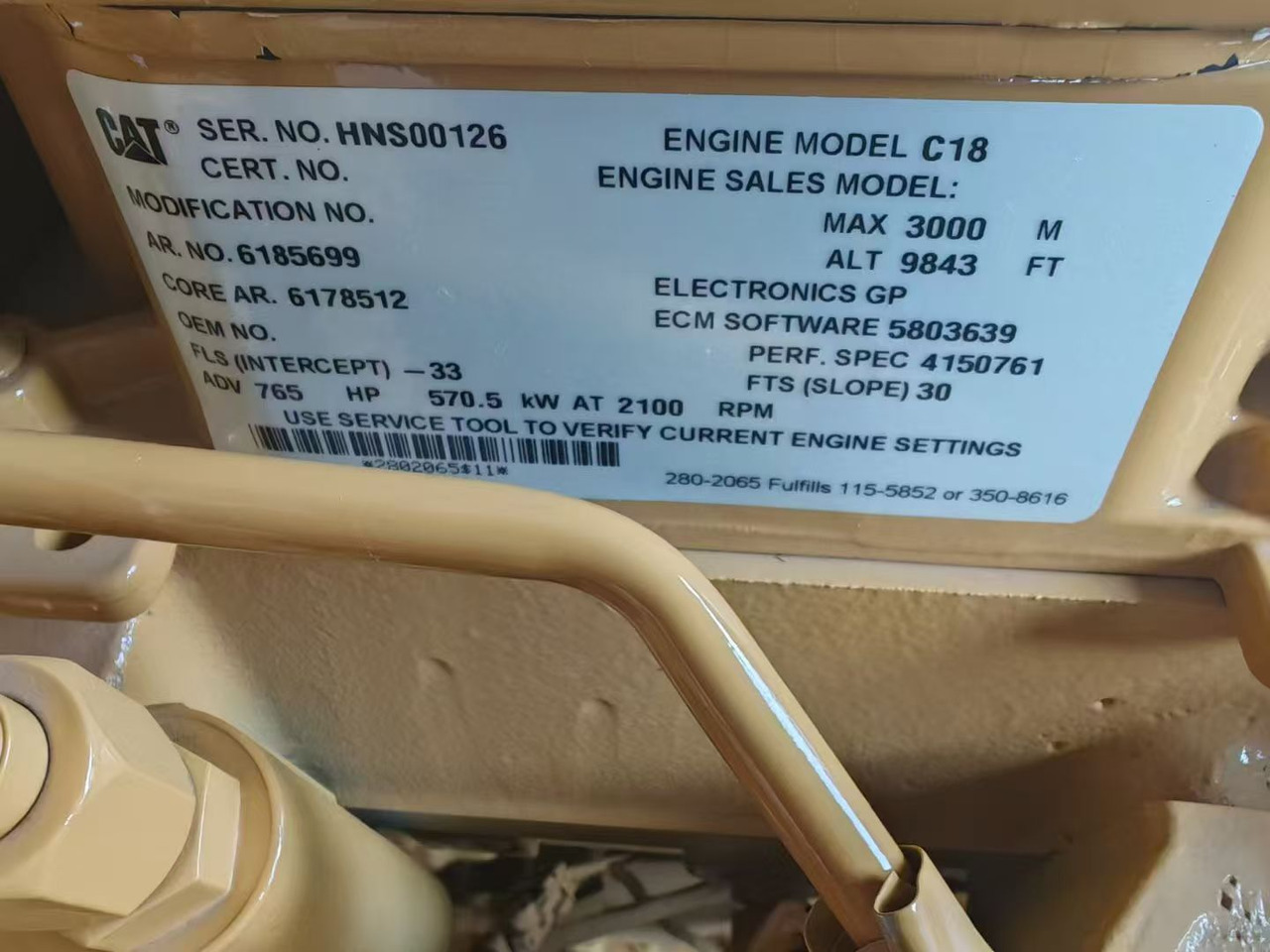 Catpillar C18 - Værktøj/ Udstyr: billede 3 Catpillar C18 - Værktøj/ Udstyr: billede 3
