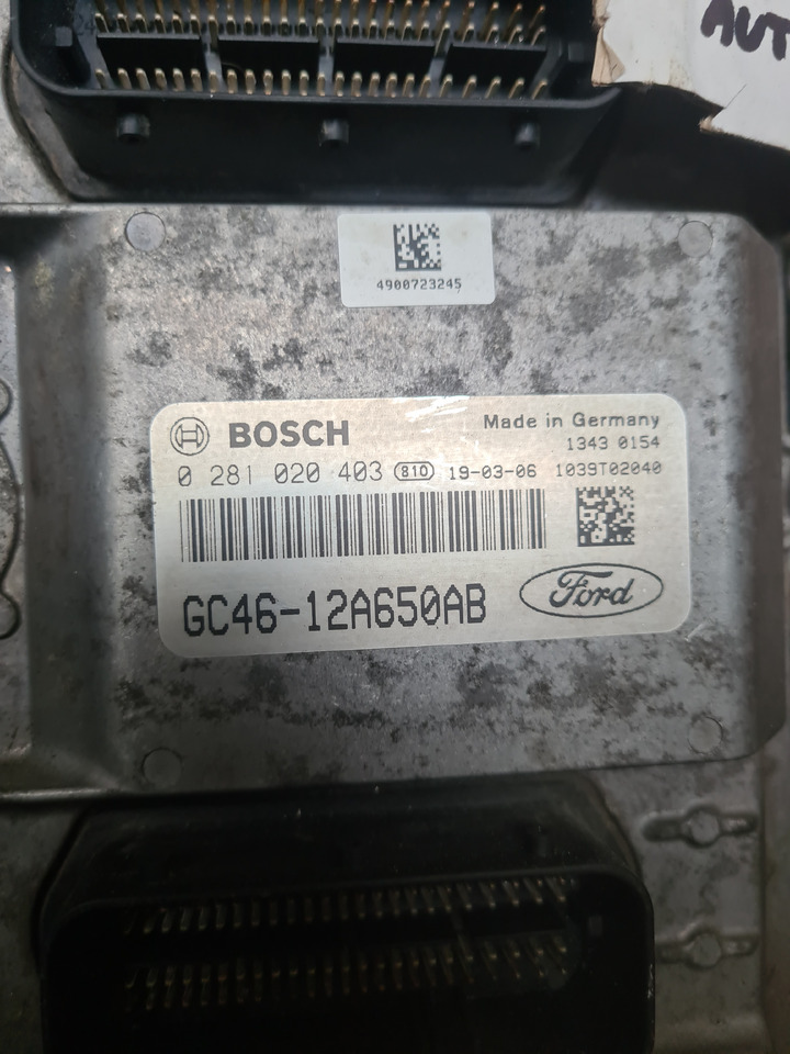 BOSCH KASETA KOMPUTER SILNIKA ECU FORD F-MAX CARGO GC46 12A650 0281020403 - Kontrol blok for Lastbil: billede 2 BOSCH KASETA KOMPUTER SILNIKA ECU FORD F-MAX CARGO GC46 12A650 0281020403 - Kontrol blok for Lastbil: billede 2