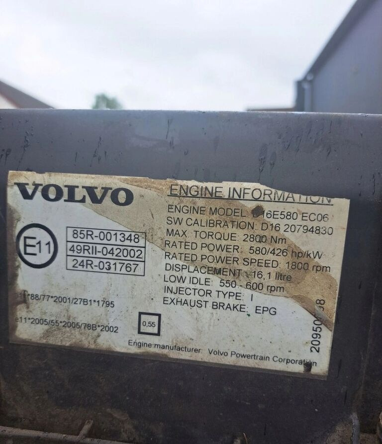 Volvo GŁOWICA SILNIKA FH 16 D16E Volvo - Motorhoved for Lastbil: billede 2 Volvo GŁOWICA SILNIKA FH 16 D16E Volvo - Motorhoved for Lastbil: billede 2