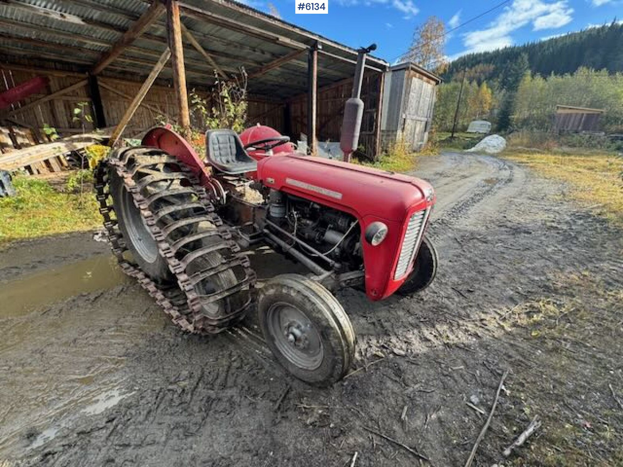 1973 Massey Ferguson 35 with tracks. WATCH VIDEO! - Traktor: billede 5 1973 Massey Ferguson 35 with tracks. WATCH VIDEO! - Traktor: billede 5
