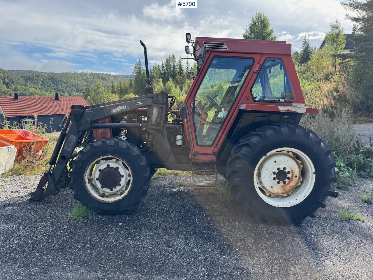 1986 Fiat 70-90 DT w/ front loader. - Traktor: billede 1 1986 Fiat 70-90 DT w/ front loader. - Traktor: billede 1