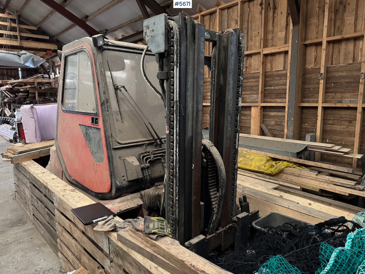 1991 Linde H-40 D. - Gaffeltruck: billede 4 1991 Linde H-40 D. - Gaffeltruck: billede 4