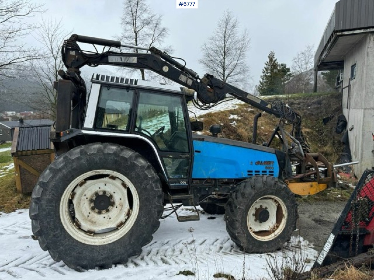 1993 Valmet 8100 with Hiab FMV crane and log trailer - Traktor: billede 5 1993 Valmet 8100 with Hiab FMV crane and log trailer - Traktor: billede 5